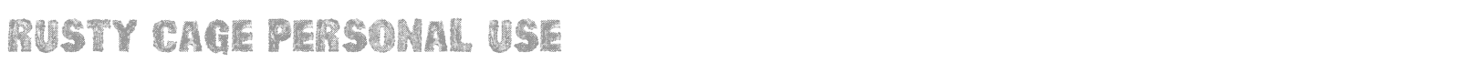 Rusty Cage font preview